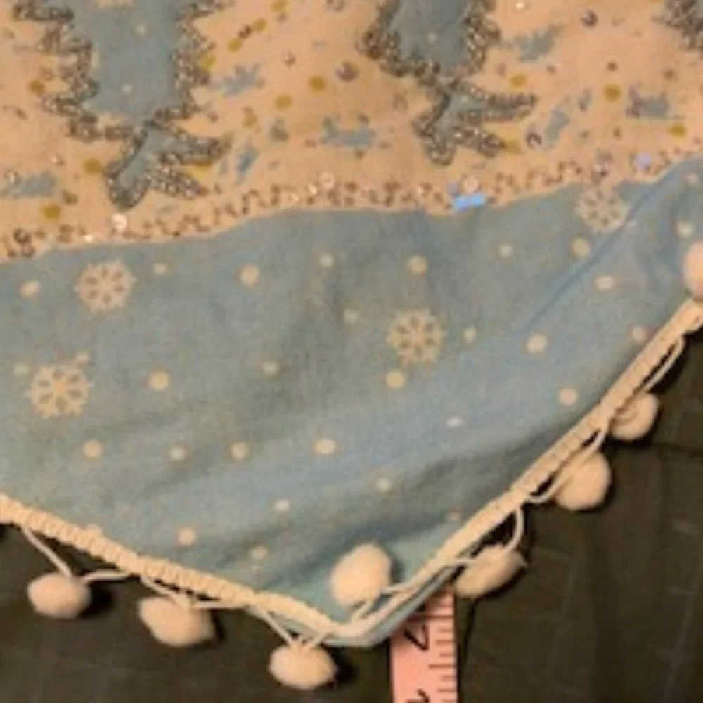 Cotton and linen Winter Wonderland hanging flag